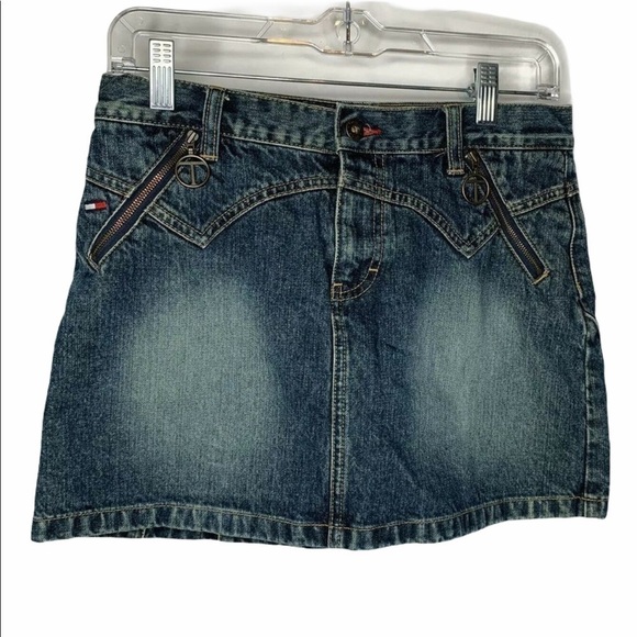 Tommy Hilfiger Dresses & Skirts - Tommy Hilfiger Juniors Womens Denim Skirt Size 7